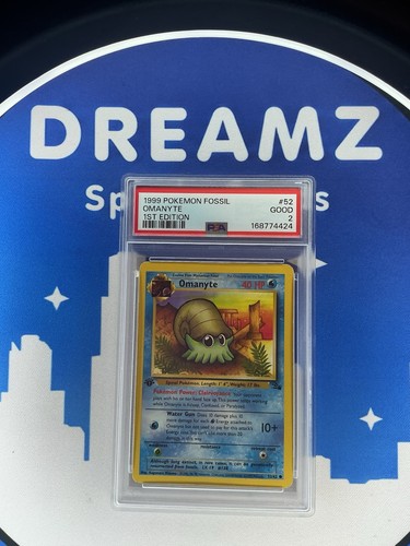 Omanyte (1st Edition) graded PSA 2 for sale on eBay