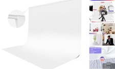 Backdrop for Photoshoot, 10x10 ft Photo Backdrop Curtain Double 10x10ft White