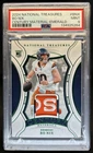 2024 National Treasures Bo Nix Century Materials RC Patch Emerald #/5 PSA 9