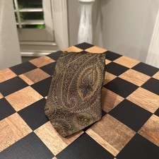 Burberry of London Necktie Paisley 100 Silk Men's Made In USA Vintage