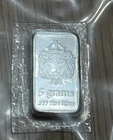 5 gram scottsdale mint silver bar Sealed