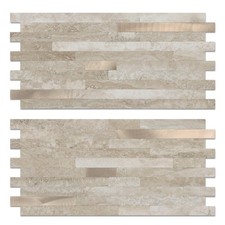 20 Sheets PVC Wall Tiles Stick on Tiles for Backsplash Kitchen, Bathroom, Lau...