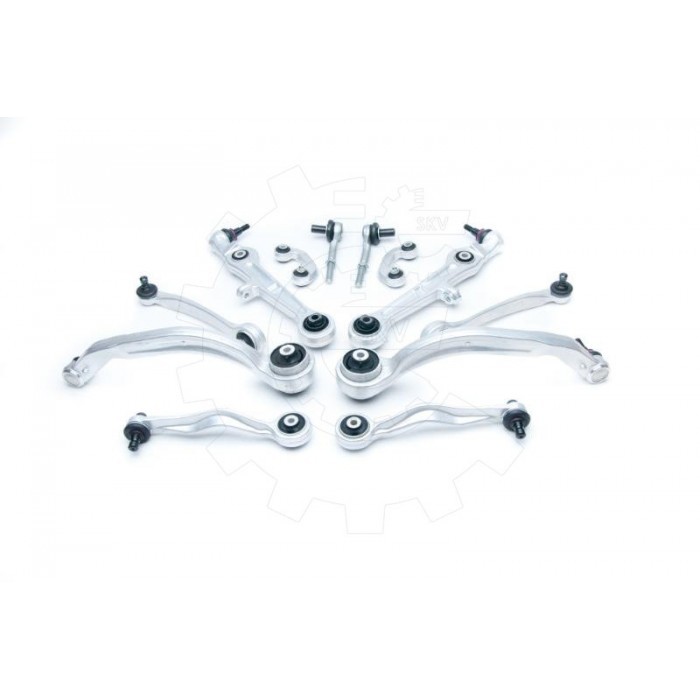 Kit bras de suspension pour Audi A4 avec rotules direction et triangles en acier