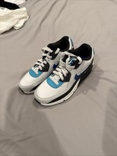 Nike Air Max 90 Shoes GS "Oracle Aqua" White Blue Black CD6864-003 Youth Size 5Y
