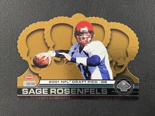 2001 Pacific Crown Royale #207 Sage Rosenfels Cyclones Die-Cut /500 RC