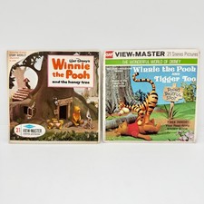 Vintage VIEW-MASTER Lot of 2 Winnie the Pooh Honey Tree Tigger Too 3 Reel Sets