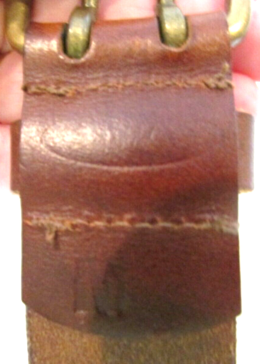 Old Navy Size Medium 2 Prong Brown Cut-Out Belt