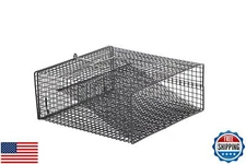 Frabill Flat-Bottom Crawfish Trap | Low-Profile Square Trap Specifically Desi
