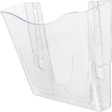 Image of Deflecto | Clear Acrylic Wall Mounted A4 Unbreakable Docupocket Literature File