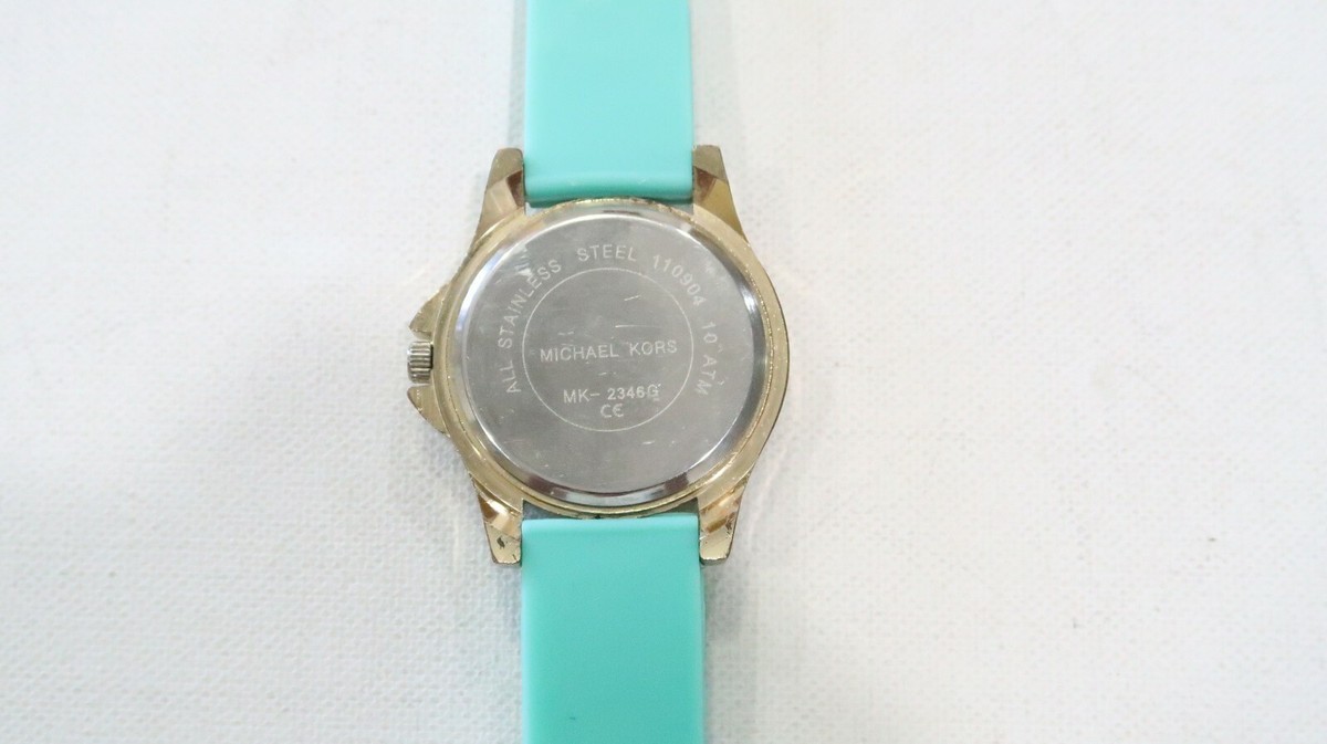 ?Michael Kors Sky Blue Chronograph Watch Michael Kors sky blue band chronograph watch with blue dial  main image 2