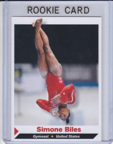 SIMONE BILES ROOKIE CARD 2014 Sports Illustrated SI for Kids Gymnast RARE $$ RC!