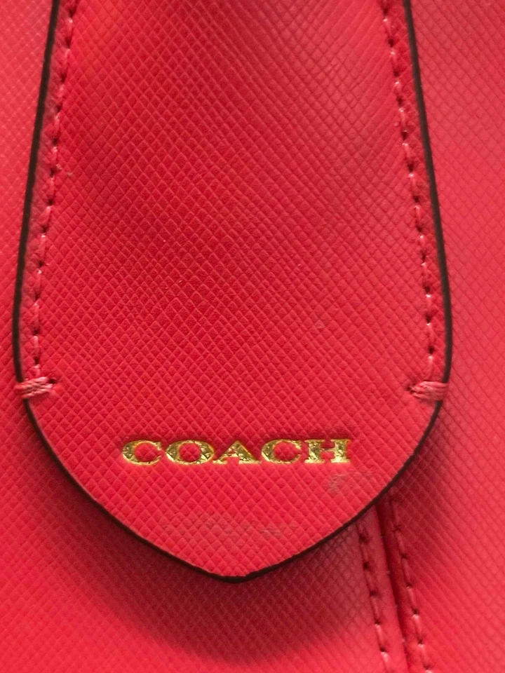 BOLSO DE MANO COACH CORAL F27349 PEYTON CUERO CREMALLERA Foto 4 de 4