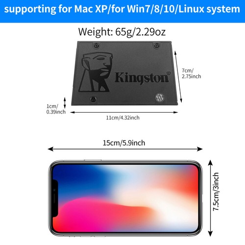 Kingston A400 120G Unidad de estado sólido interna 2.5" SATA3 SSD Unidad de estado sólido - Imagen 3 de 12