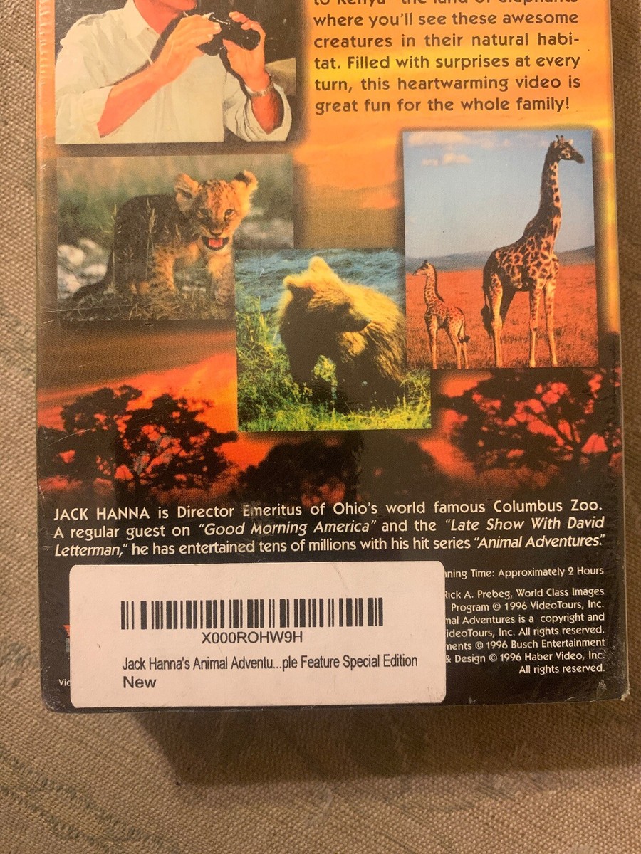 Jack Hanna's Animal Adventures VHS Tape (New) | eBay