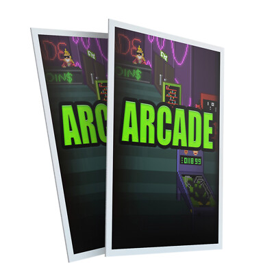 Arcade 24'' x 36'' 2 Pack Of Store Sign Plastic Or Decal