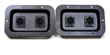 (2) Two METAL Jack Plates w/ Genuine Neutrik NL4MPXX Dual SpeakON for Speakers