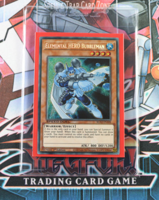 YuGiOh Elemental HERO Bubbleman SGX2-ENA08 1st Edition Secret Rare