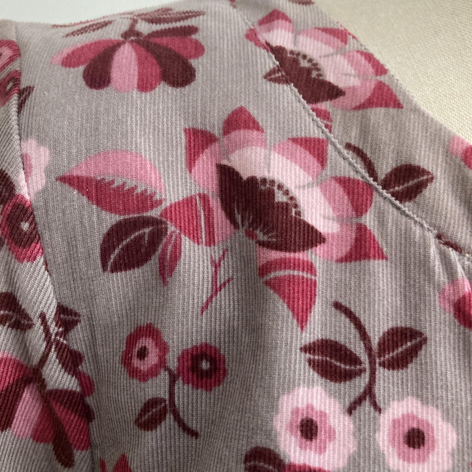 Seasalt Floral Sophie Chadwick Unique Print Needlecord Tunic, Size 10 UK, BNWT 3