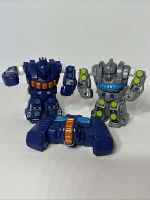 2 Tomy Air Hogs Smash Bots Silver and Blue and Blue Remote Control