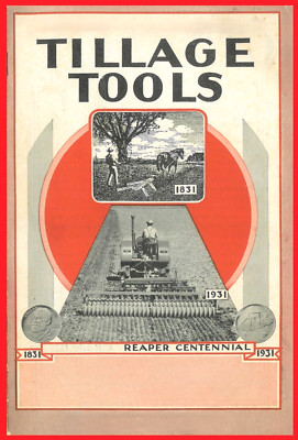 IH McCormick-Deering Tillage Tools Brochure Disks Harrows Cultivators '31