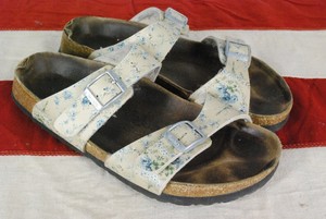 birkenstock floral shoes