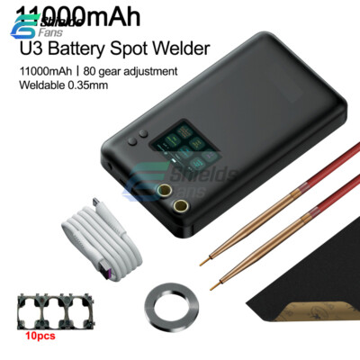 Portable Battery Spot Welding Machine LCD Screen 80 Gears 11000mAh Spot Welder