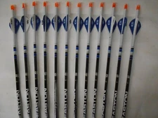 12-Easton Sonic 6.0 HIGH VELOCITY 300 Dipped & Crested Carbon Arrows! WILL CUT!