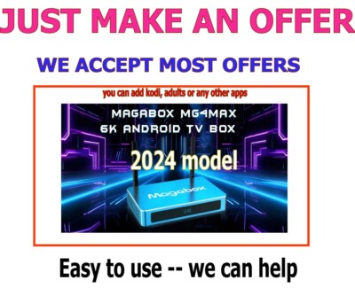 2024 Newest MagaBox MG4 Max with Voice Remote / 4GB RAM, 128GB Storage