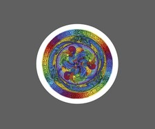 Rainbow Dragon Sticker Swirl Waterproof Book Fantasy Gift NEW