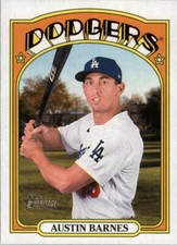 Austin Barnes 2021 Topps Heritage High Number Base #543 Los Angeles Dodgers