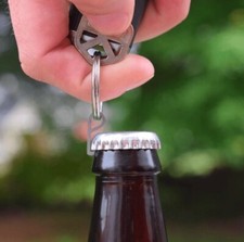 Pry.Me Titanium Bottle Opener + Keyring - USA Made EDC Accessory