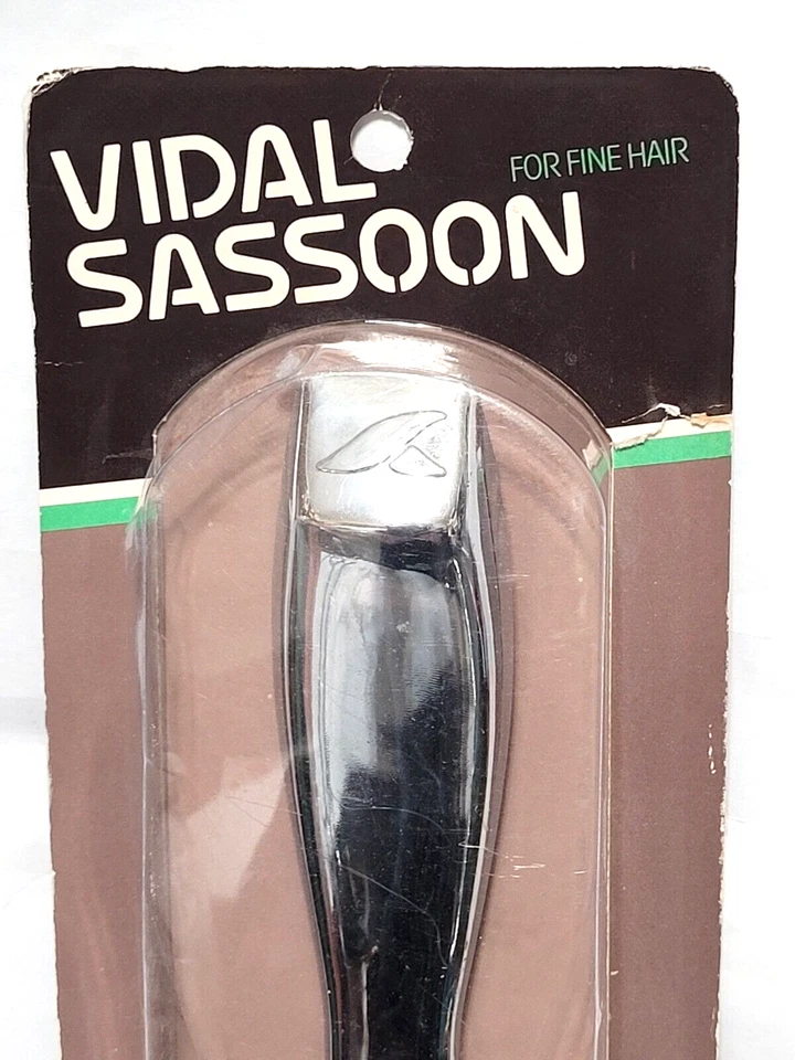Vtg 1982 VIDAL SASSOON 9" Professional Hair Stylist Brush New/Sealed Hong Kong - Image 3 of 4