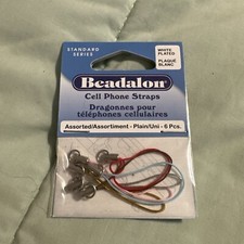Beadalon Cell Phone Straps-6 Pcs