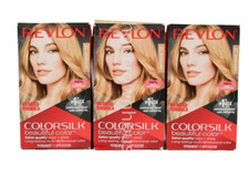 PACK OF 3 Revlon ColorSilk Beautiful Permanent Hair Color 71 GOLDEN BLONDE