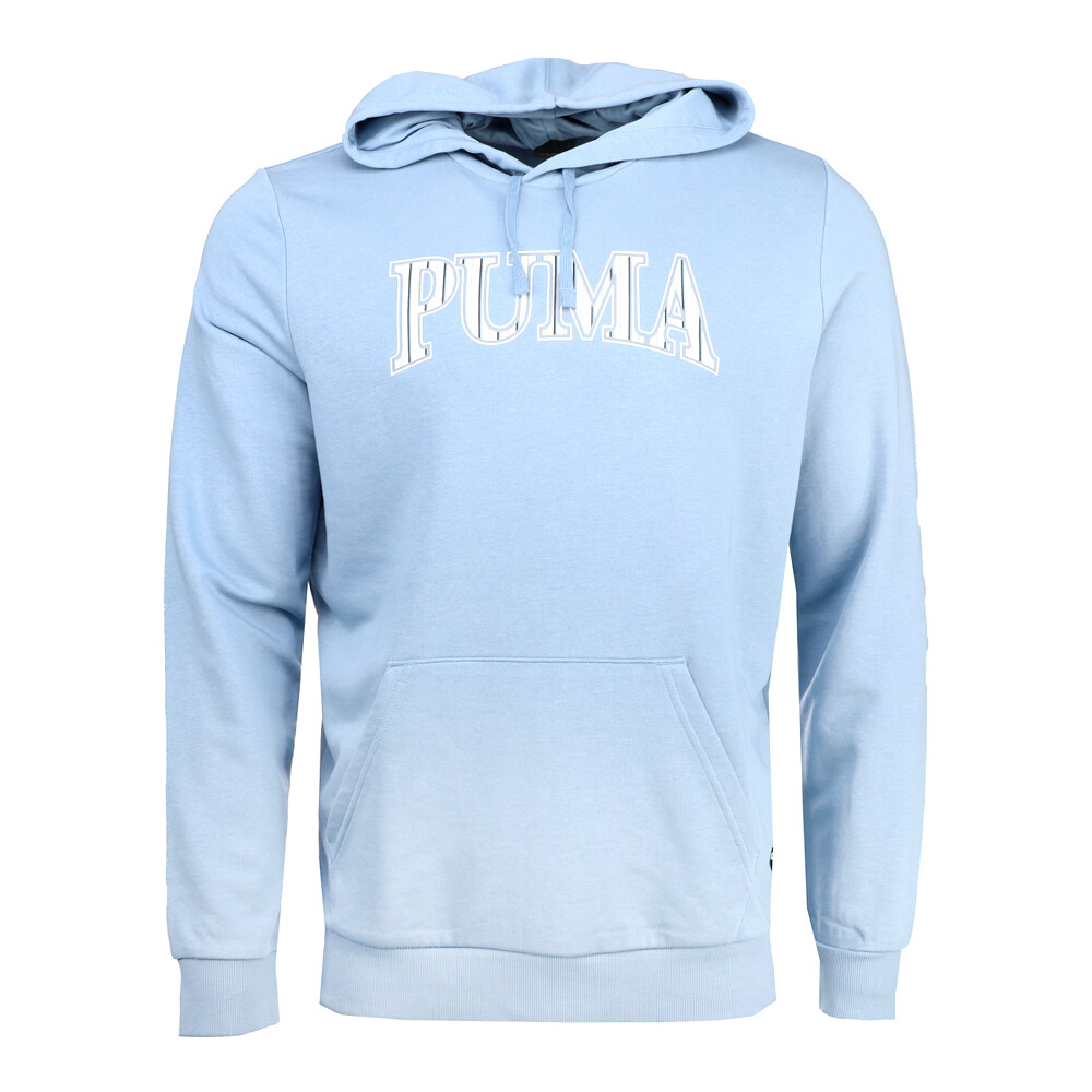 Puma Squad Graphic Pullover Hoodie Mens Blue Casual Outerwear 68209320