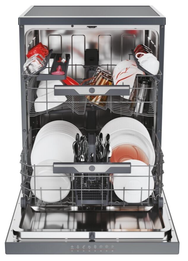 Hoover HF5C7F0A 60cm 'Super Silent' Freestanding Dishwasher 15 Place