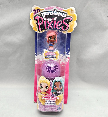 Hatchimals Mini Pixies Dolls Firefly Glow In The Dark Wings & Mystery Jumbo Wing
