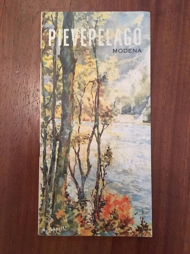PAMPHLET, FOLDING, VINTAGE 60s, PIEVEPELAGO MODENA APENNINES