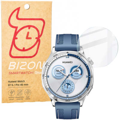 Gehärtetes Glas für Huawei Watch GT 5 46 mm / GT 5 Pro 46 mm Bizon Hartglas Glas
