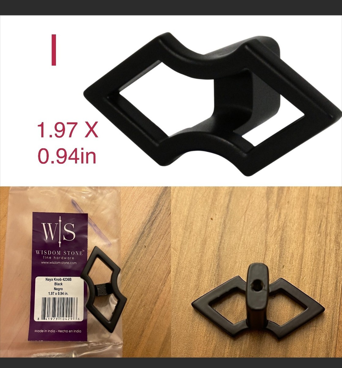 Wisdom Stone Handle Cabinet Hardware at