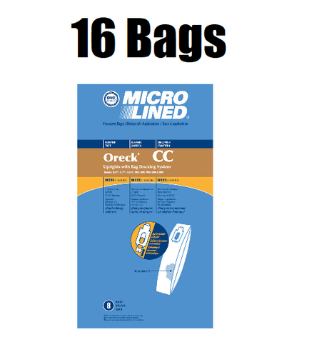 16 DVC Upright Vacuum Bags for Oreck XL 