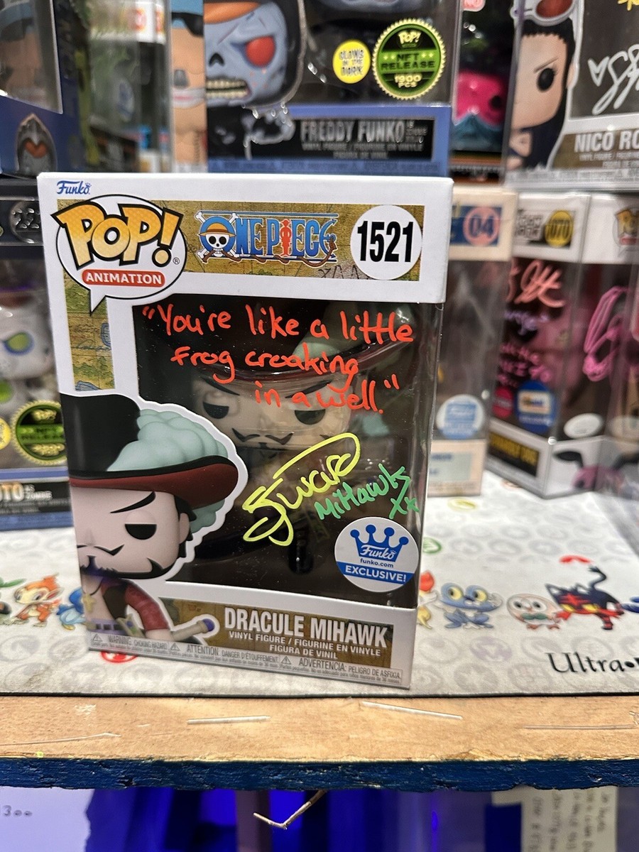 Dracule Mihawk Funko Pop Signed By Steven John Ward With Surprised