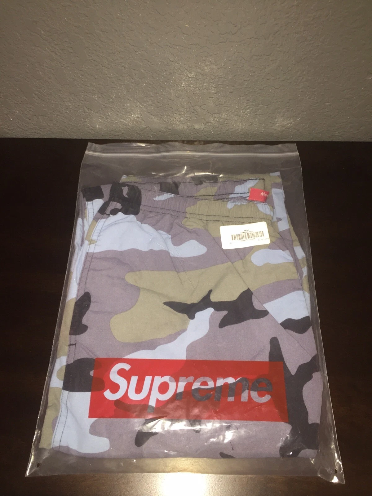 Suprême ! Pantalon d'échauffement ! (SS18) ! Camouflage bleu ! Taille M ! Neuf ! 100% authentique !
