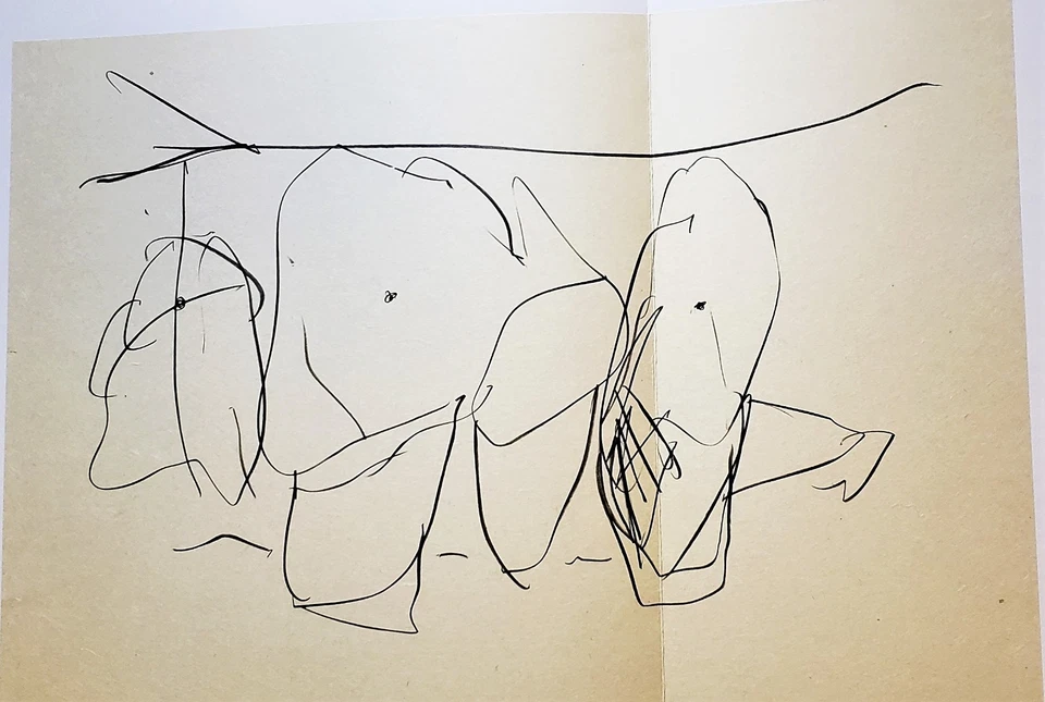 ROBERT MOTHERWELL Octavio Paz Suite 1988 Litografia Colorida China Colle Aplique 4 - Imagem 3 de 3