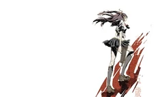 Anime girls weapon miniskirt simple CCG Gaming Mat Desk