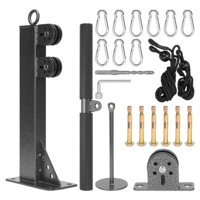US Fitness Wall Mount Stand Pulley Cable Attachment Arm Strength Trainning