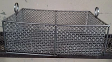 Stainless Steel Basket Crate Clean Holder Mesh Basket 3/8 Frame Box Handle