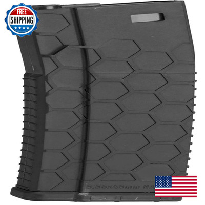 Evike Airsoft - Emg Helios Hexmag 120Rds Polymer Mid-Cap Mag For M4-Style