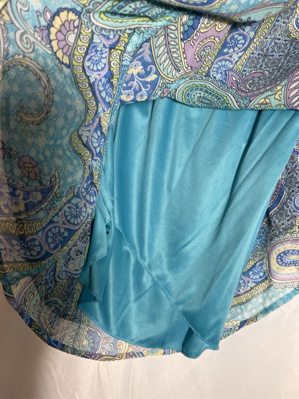 Notations Skirt Multicolor Lined Back Elastic Hem… - image 4