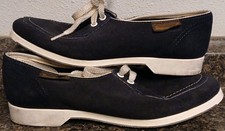 Vintage Women Sz 7.5 Black Brunswick Bowling Shoes Brushed Suede White Lace